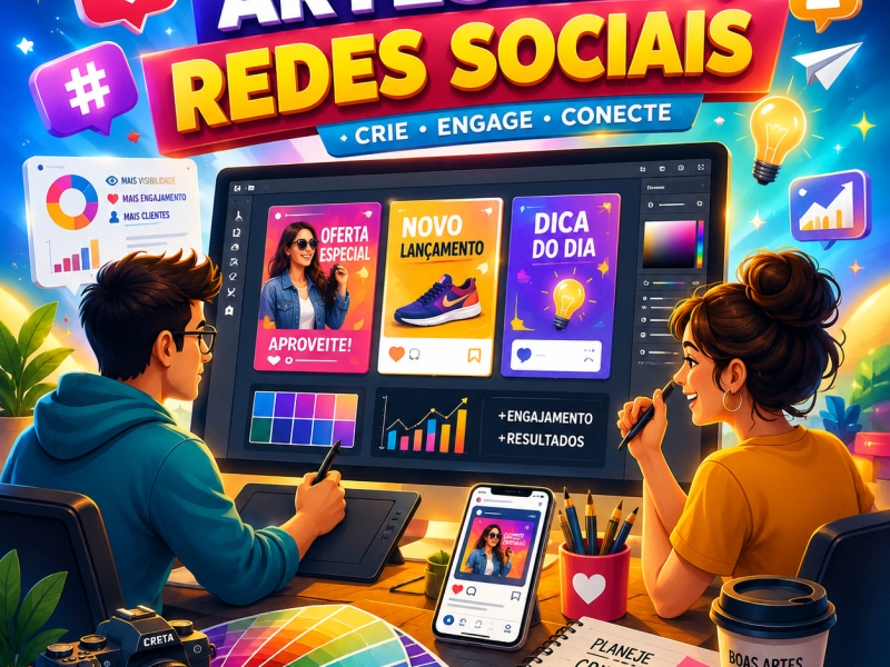 Artes para redes sociais