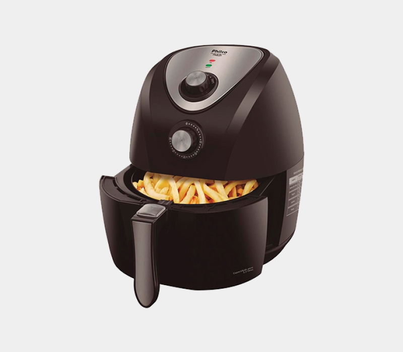 Fritadeira Sem Óleo Air Fry Philco Saúde Inox PH3L 3,2 L - Preta
