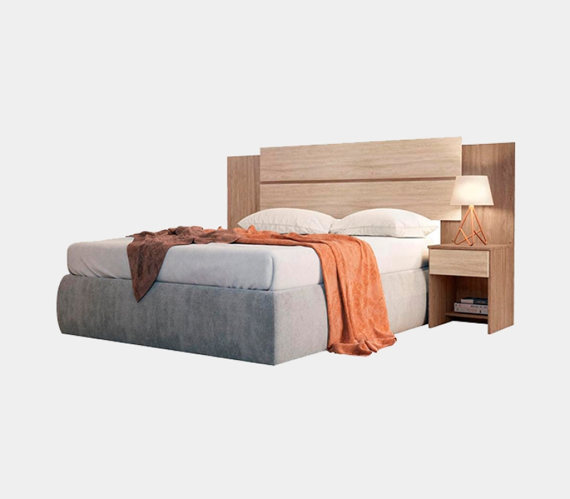 Cabeceira para Cama Box Casal Demóbile Luna com 2 Criados-Mudos